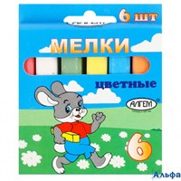 Мел цветной 6 цветов НМЦ-6 Алгем РА-00020195