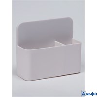 Подставка для маркеров и губок двойная белая 4×12×10 см 10083438 РА-00021853