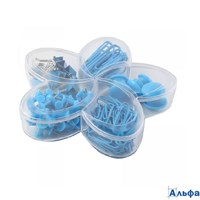 Набор канцелярских принадлежностей магниты 6шт скрепки 60шт кнопки 30шт зажимы 10шт Bloom Garden гол РА-00018522