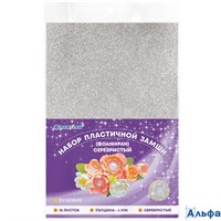 Фоамиран А4 10л 1цв 2мм с блестками серебро Darvish DV-8200-02 РА-00021765