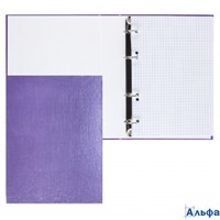 Тетрадь 120л А5 кл. на кольц. бум/вин. Metallic фиолет. 03420 120ТК5В1_03420 Хатбер  070806 РА-00006739