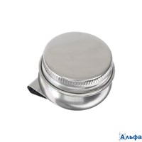 Масленка металлическая одинарная с крышкой высота 3,5см 2411301698 ЗХК РА-00019396