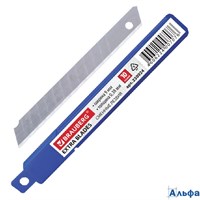 Лезвия для ножей 9 мм 10 шт. толщина лезвия 0,38 мм 230924 Brauberg РА-00016761