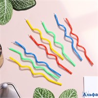 Свечи для торта набор 8 шт. витые 17 см 457867 РА-00022087