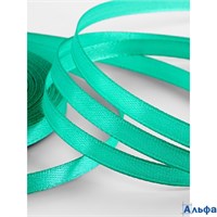 Лента атласная 6 мм 23±1 м бирюзовая №54 1218094 РА-00022035