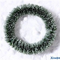 Венок новогодний 6.5 см светло-зелёный 9563497 РА-00022070