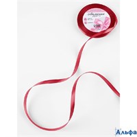 Лента атласная 6 мм × 23 ± 1 м цвет глубокий красный №33 1218132 РА-00013755