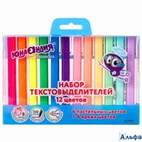 Текстовыделители в наборе 12 шт. 1-4 мм Юнландия Colorstar151718 РА-00022138