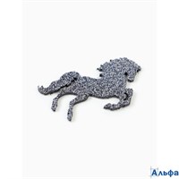 Декор Лошадка на клеевой основе серебро цена за 1 шт. 10946352 РА-00022153