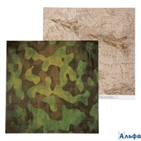 Бумага для скрапбукинга Military Карта действий 30.5×30.5 см 190 г/м² 1477348 РА-00022170