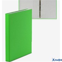 Папка на 4 кольцах А4 ErichKrause Neon 35 мм 1750 мкм ламинированная твердая обложка зеленая 2977023 РА-00022191