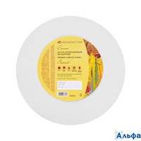 Холст  на картоне d=24см кругл. Сонет акрил. грунт сред. зерно 100% хлопок 280г/м2 142452062 ЗХК РА-00010949