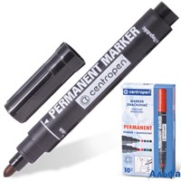 Маркер перманентный круглый 8566/01-12 2,5 мм черный Centropen РА000004103