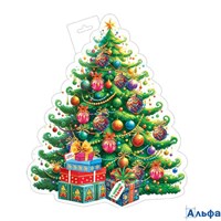 Плакат фигурный А3 Елка 0-35-5030 Мир открыток РА-00018993