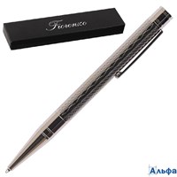 Ручка подарочная шариковая пов.мех. синяя 1мм корпус хром в футляре Florenzo 231473 РА-00022465