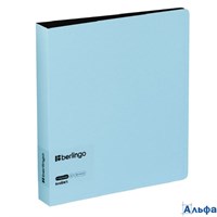 Папка 4 кольца пластик А5 торец 35мм d-30мм пл.700мкм +карм. Instinct аквамарин BERLINGO RB4_A5510 РА-00022308
