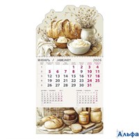 2026 Календарь перекидной 210х295мм Гребень Аромат хлеба Вырубка Арт-Дизайн 0609.120 РА-00022317