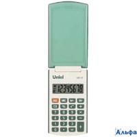 Калькулятор карманный 8 разряд. 1-е пит. зеленый Uniel UK-12G РА-00022301