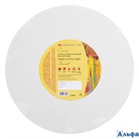 Холст d=30см на картоне круглый акрил.грунт хлопок среднее зерно СОНЕТ 142452063 РА-00022281