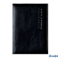 Обложка для паспорта кож.зам черный OfficeSpace 222063 РА-00017951
