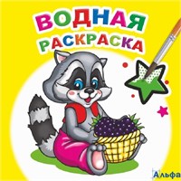 Раскраска водная Заботливый енот РА-00022214