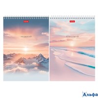 Блокнот А5 60л клетка спираль В моменте жесткая подложка ассорти HATBER 60Б5В1сп РА-00022230