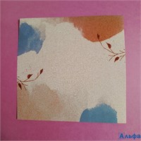 Бумага для скрапбукинга 20х20 Теплая акварель РА-00022480