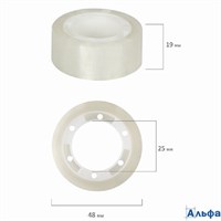 Клейкая лента 19 мм х 20 м прозрачн. Staff 228763 РА-00022506