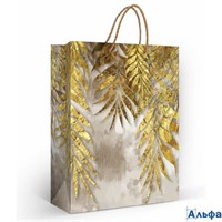 Пакет подарочный Золотые ветви 260 х 327 х 136 15.25.02566 Горчаков РА-00022670