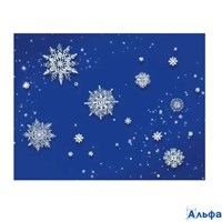 Конверт художественный без адресной сетки. Снежинки на синем 091.621 Мир поздравлений РА-00022708