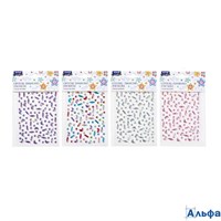 Стразы самоклеящиеся пластиковые  9,2х15,5см M-20454 РА-00022822