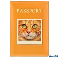 Обложка для паспорта А6 ПВХ Рыжий котик Miland ОП-1295 РА-00022817