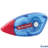 Корректирующая лента Brauberg 5 мм х 8 м корпус синий механизм перемотки 
блистер 227801 РА-00021288