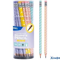 Карандаш чгр HB Macaron&geometric figure с ластиком 2073755 Deli EC047-HB РА-00022889