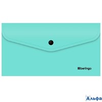 Папка конверт на кнопке С6 200мкм Instinct мятный 352645 Berlingo  EFb_06520 РА-00022876