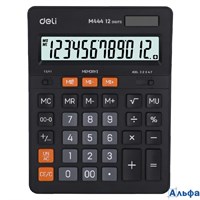 Калькулятор 12-разрядный настольный, темно-серый 1656437 Deli  EM444 РА-00022897