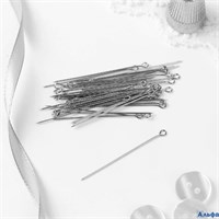 Булавки портновские 43 мм d = 0,6 мм 40 шт цвет серебряный 5076215 РА-00013592