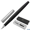Ручка перьевая PARKER Jotter Bond Street Black CT, черный, детали нержавеющая сталь, синяя, 2030947 РА-00014825
