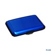 Визитница пластиковая металлическая с отделениями внутри синяя 9670760 РА-00015384