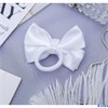 Резинка для волос бант Школьница классика 7 см белый 3522174 РА-00014064