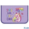 Пенал 1отд. 19х10,5см откид. планка текст. Fairytale unicorn ПТК-СКЕ SchoolФормат  227964 РА-00006037
