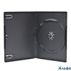Бокс (cakebox) для одного DVD диска черный 14мм РА000034082