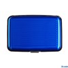 Визитница пластиковая металлическая с отделениями внутри синяя 9670760 РА-00015384