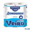 Полотенца бумажные быт. спайка 2 шт. 2-х слойные (2х12 5 м) VEIRO Домашние белые 3п22 ш/к 97970 РА000044005