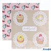 Бумага для скрапбукинга Мороженное и сласти 30.5 х 30.5 см 180 г/м, 2481843 РА000037471