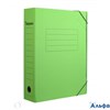 Папка архивная на резинке 70 мм гофрокартон зеленая 3010429 deVente РА000002516