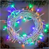 Гирлянда Нить 10 м IP20 белая нить 100 LED свечение мульти 8 режимов 220 В 3556795 РА-00012712
