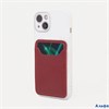 Картхолдер на телефон кожа матовая цвет красный 9083653 РА-00012739