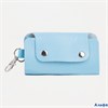 Ключница на кнопках длина 11 см 7 карабинов цвет голубой 3712923 РА-00012905