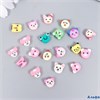 Бусины для творчества PVC Мордочки зверят микс набор 20 шт 1х1х1 см 7829735 РА-00012921